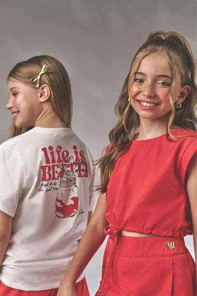 Camiseta Over em Meia Malha 86358 Lilimoon Teen Menina