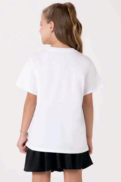 Camiseta Comfy em Meia Malha 90556 Lilimoon Teen Menina