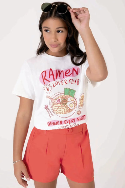 Camiseta Comfy em Meia Malha 90557 Lilimoon Teen Menina