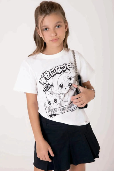 Camiseta Comfy em Meia Malha 90713 Lilimoon Teen Menina