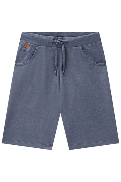 Bermuda em Malha Denim com Elastano 88763 Johnny Fox Teen Menino
