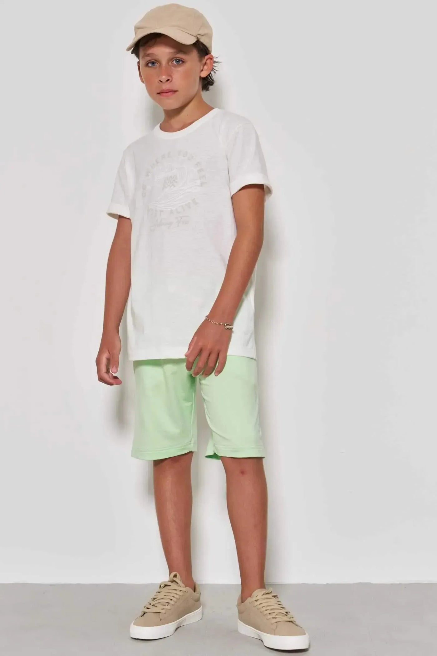 Bermuda em Molevisco com Elastano 86825 Johnny Fox Teen Menino