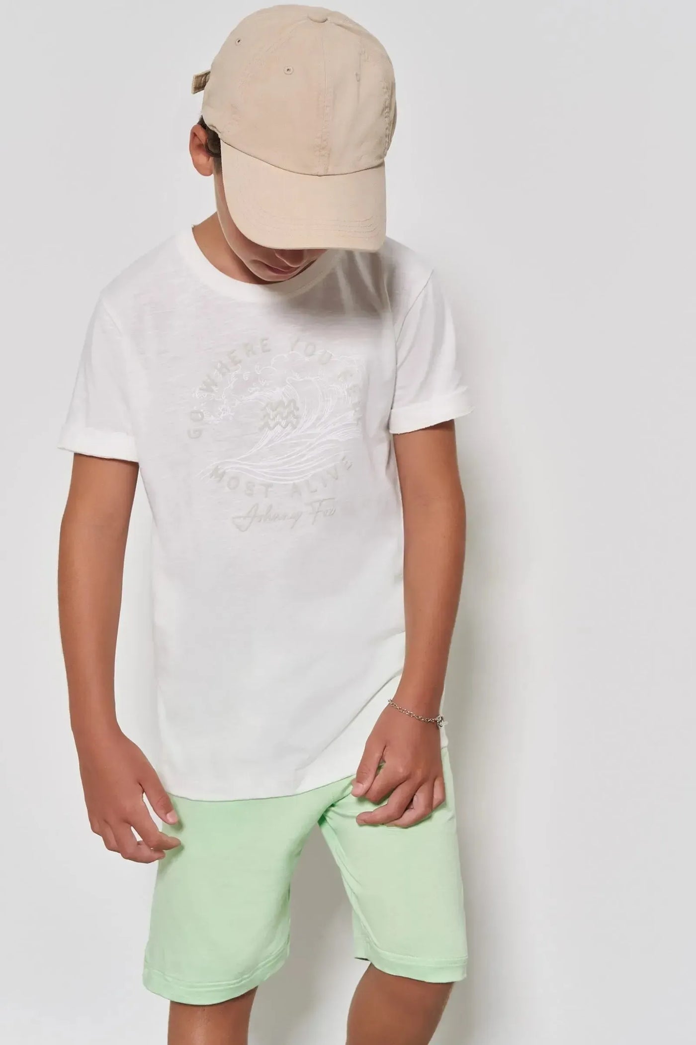 Bermuda em Molevisco com Elastano 86825 Johnny Fox Teen Menino