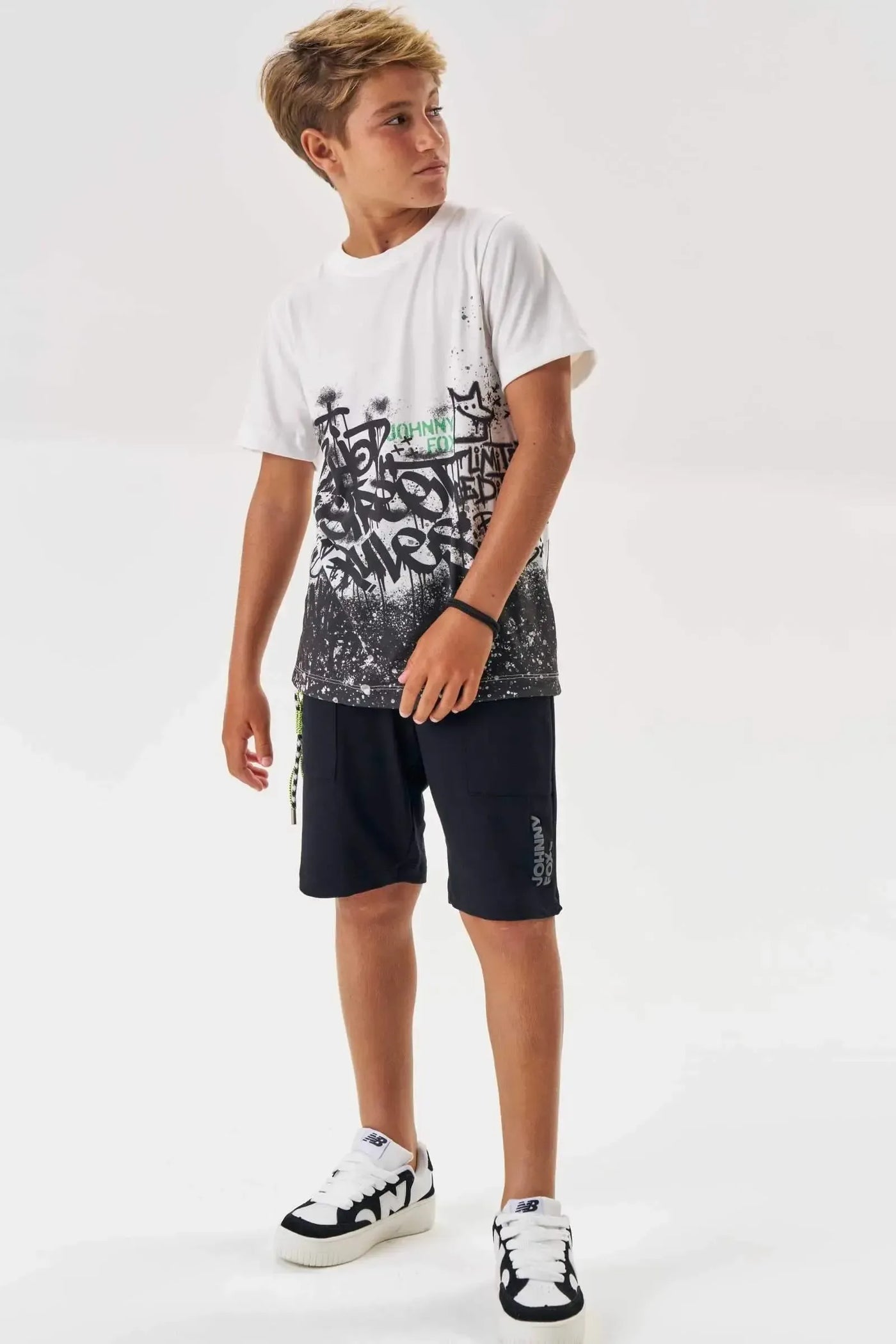 Bermuda em Molevisco com Elastano 87635 Johnny Fox Teen Menino