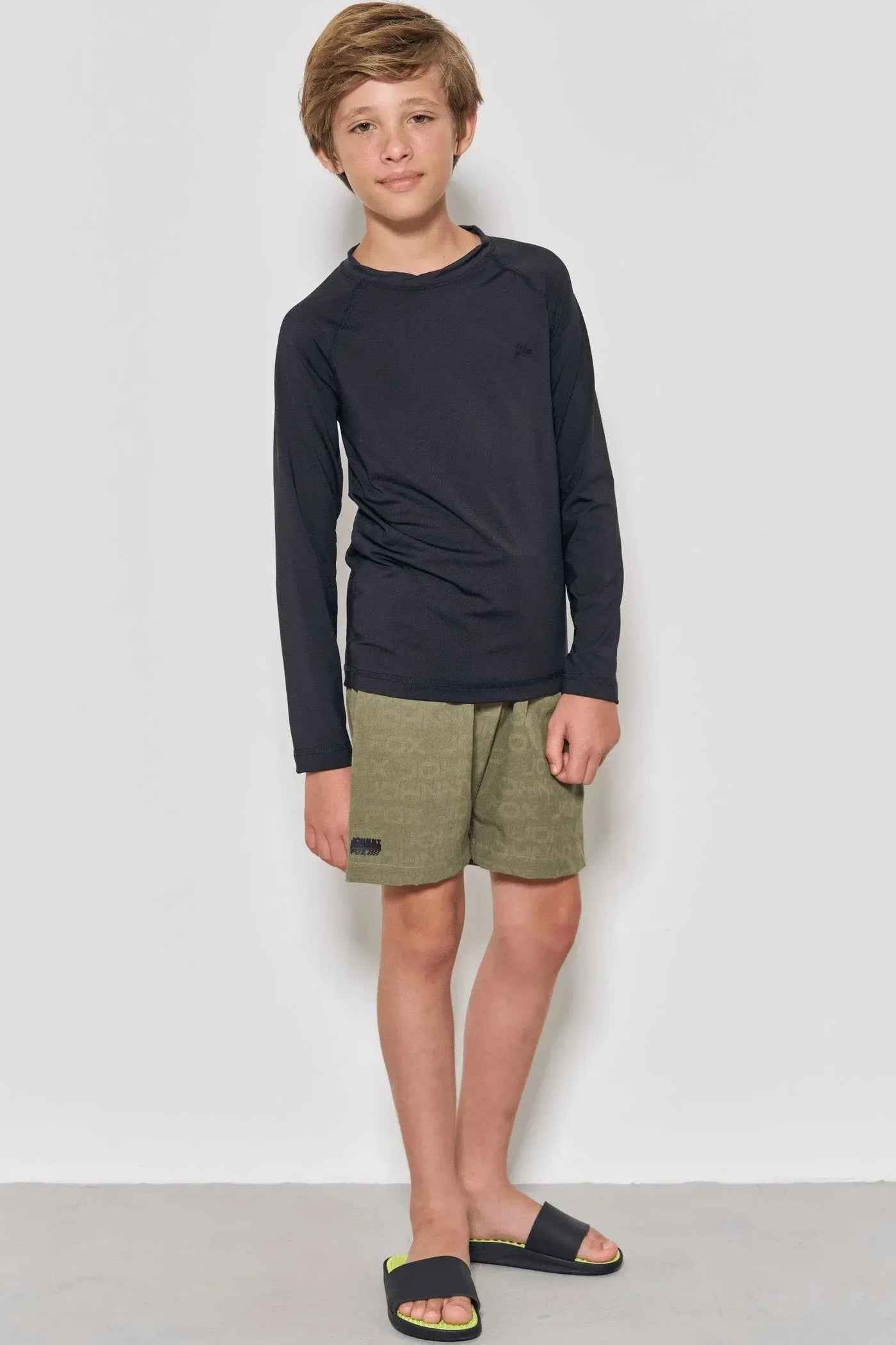 Bermuda em Nylon Neoblend com Elastano (estampa Aqua) 88263 Johnny Fox Teen Menino