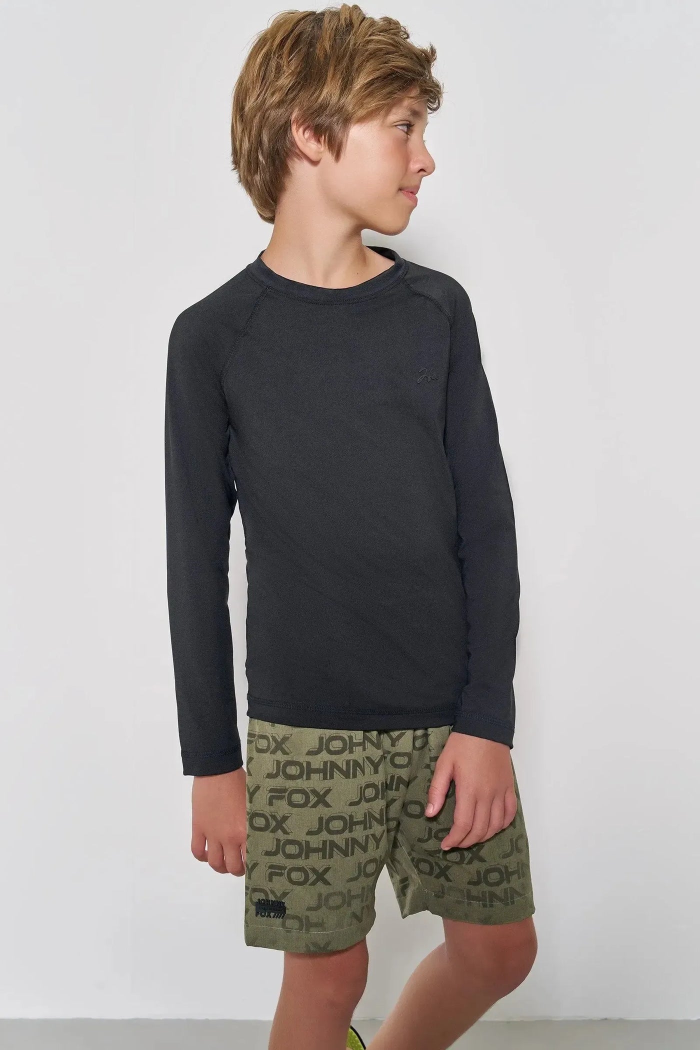 Bermuda em Nylon Neoblend com Elastano (estampa Aqua) 88263 Johnny Fox Teen Menino