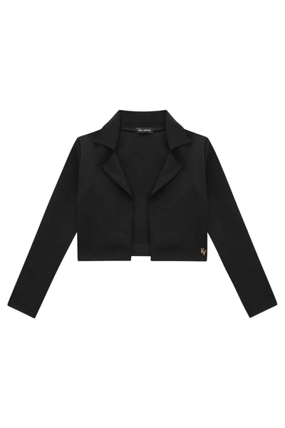 Blazer Cropped em Alfaiataria Hi Dense Span 79338 Vic&Vicky Teen Menina