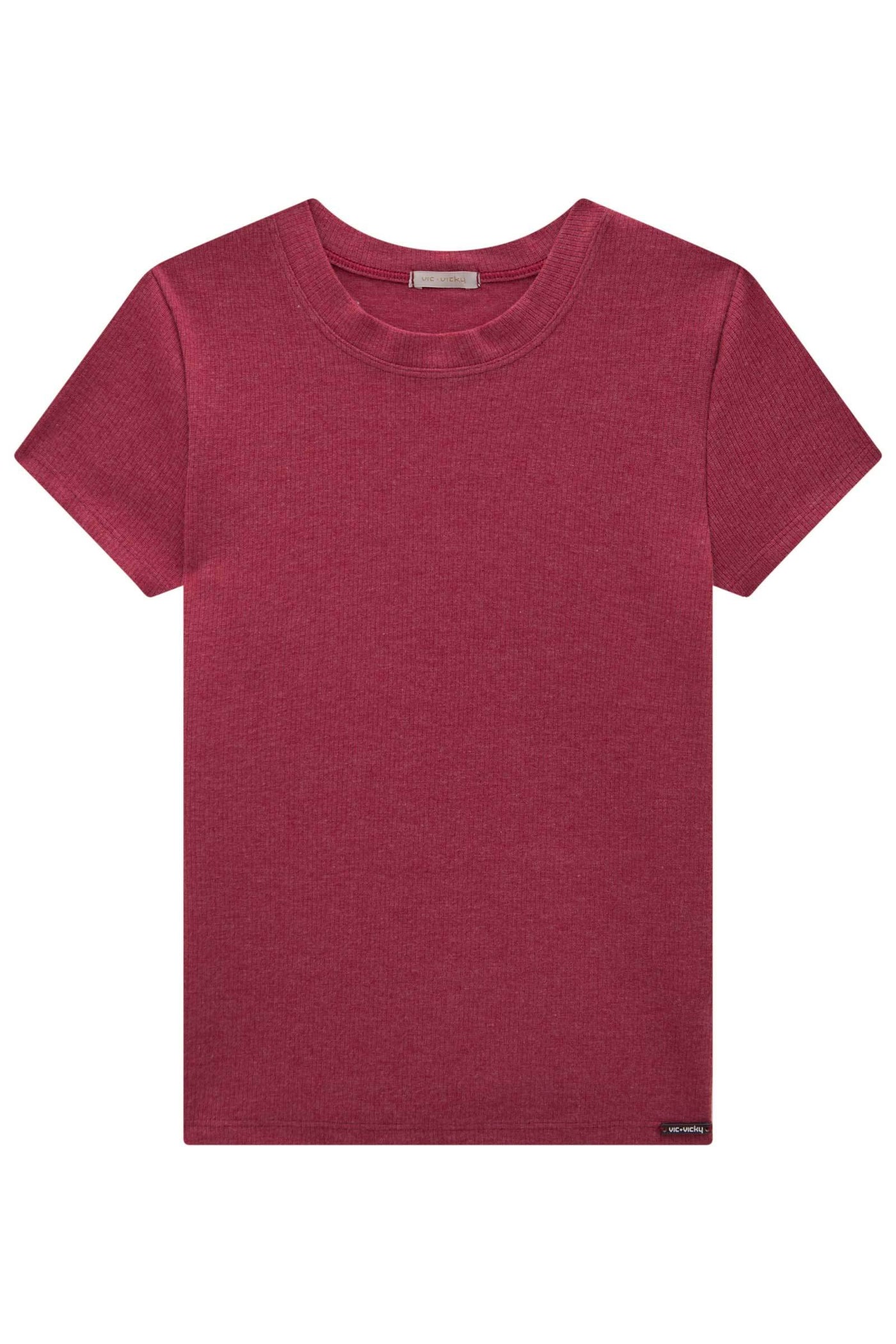 Blusa Baby Look em Canelado Liz 82850 Vic&Vicky Teen Menina