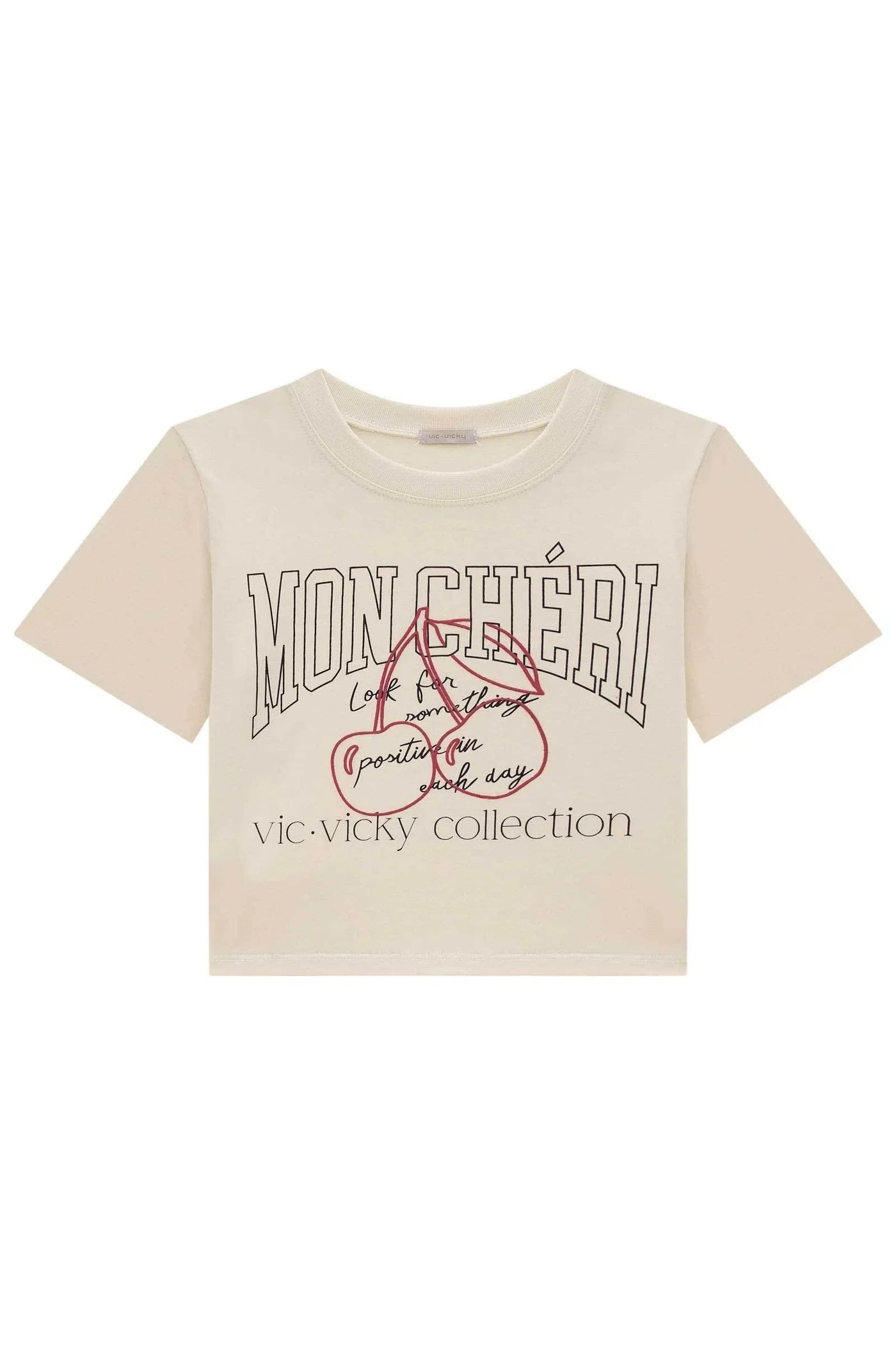 Blusa Boxy Teen Menina em Meia Malha 81956 Vic&Vicky