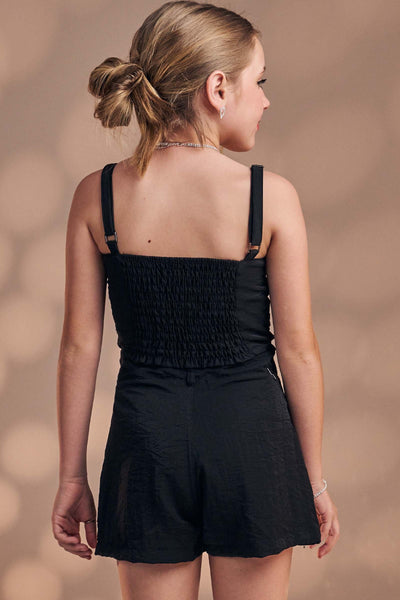 Blusa Cropped em Alfaiataria Glow 83290 Vic&Vicky Teen Menina