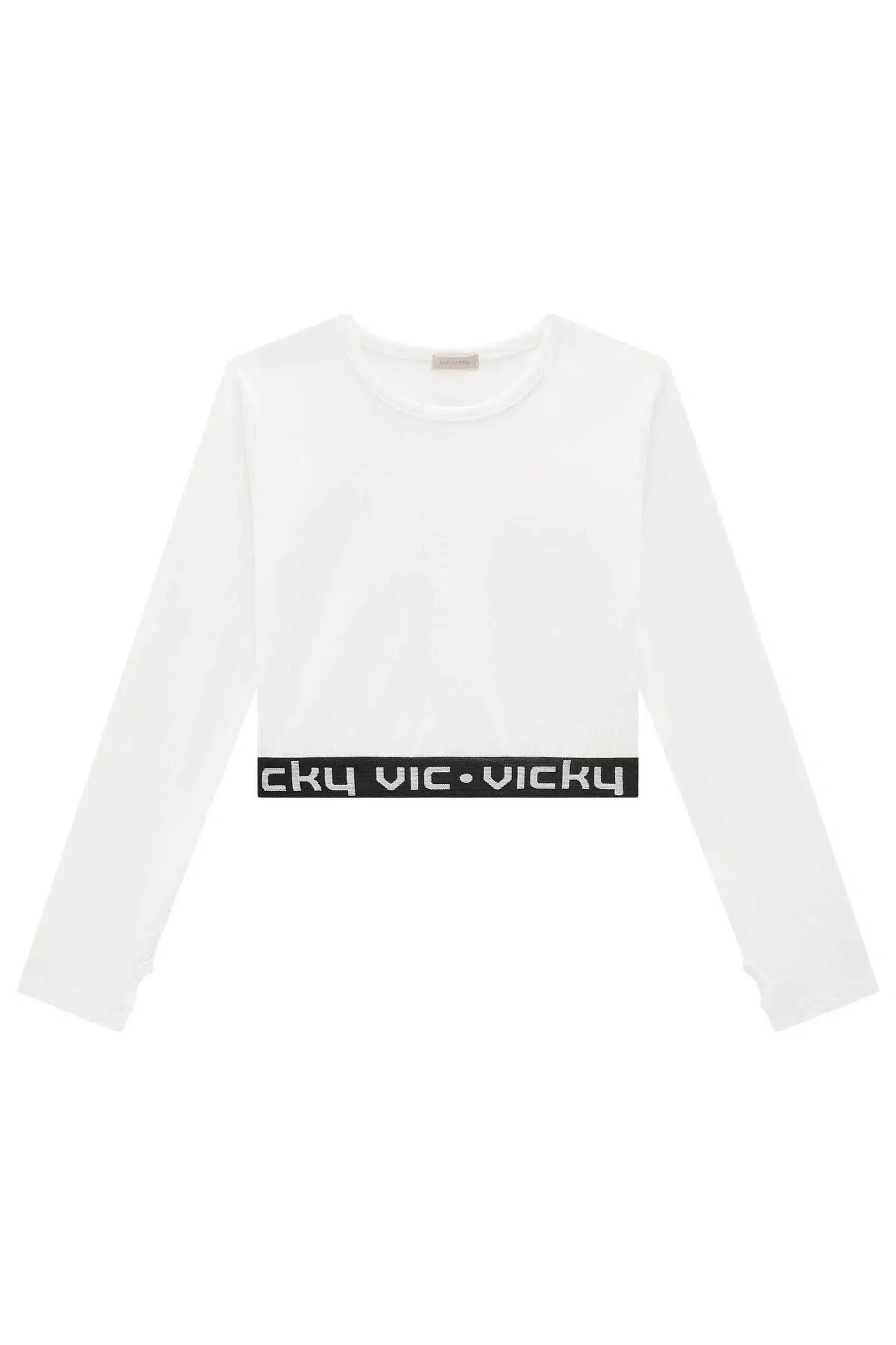 Blusa Cropped em Canelado Liz 79079 Vic&Vicky Teen Menina