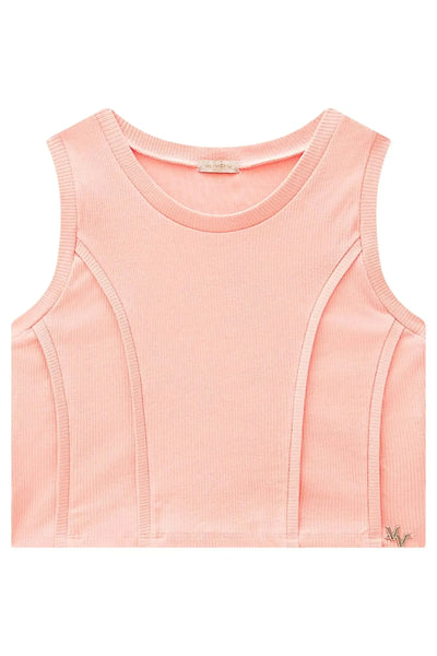 Blusa Cropped em Canelado Liz 87523 Vic&Vicky Teen Menina