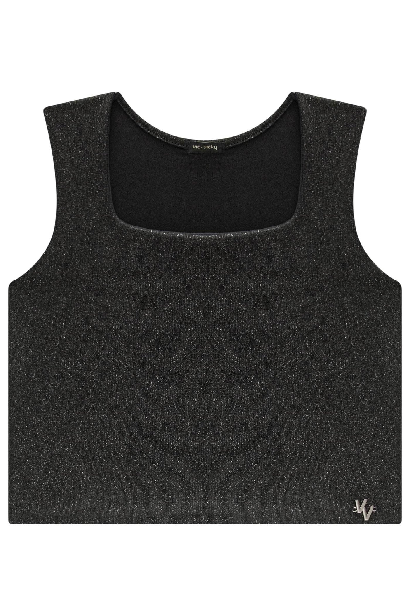 Blusa Cropped em Malha Night Shine 83288 Vic&Vicky Teen Menina