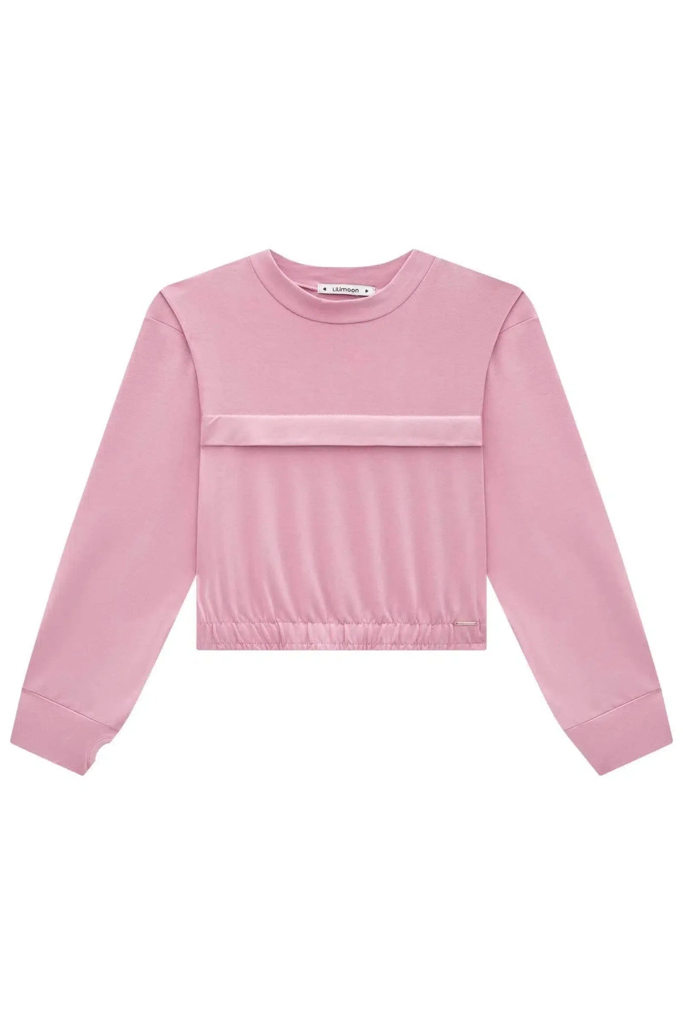 Blusa Cropped em Molevisco 79164 Lilimoon Teen Menina