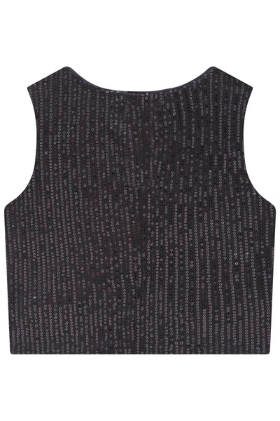 Blusa Cropped em Paetê 83265 Vic&Vicky Teen Menina