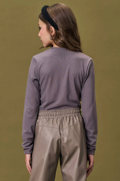 Blusa Cropped em Ribana Fancy 79330 Vic&Vicky Teen Menina