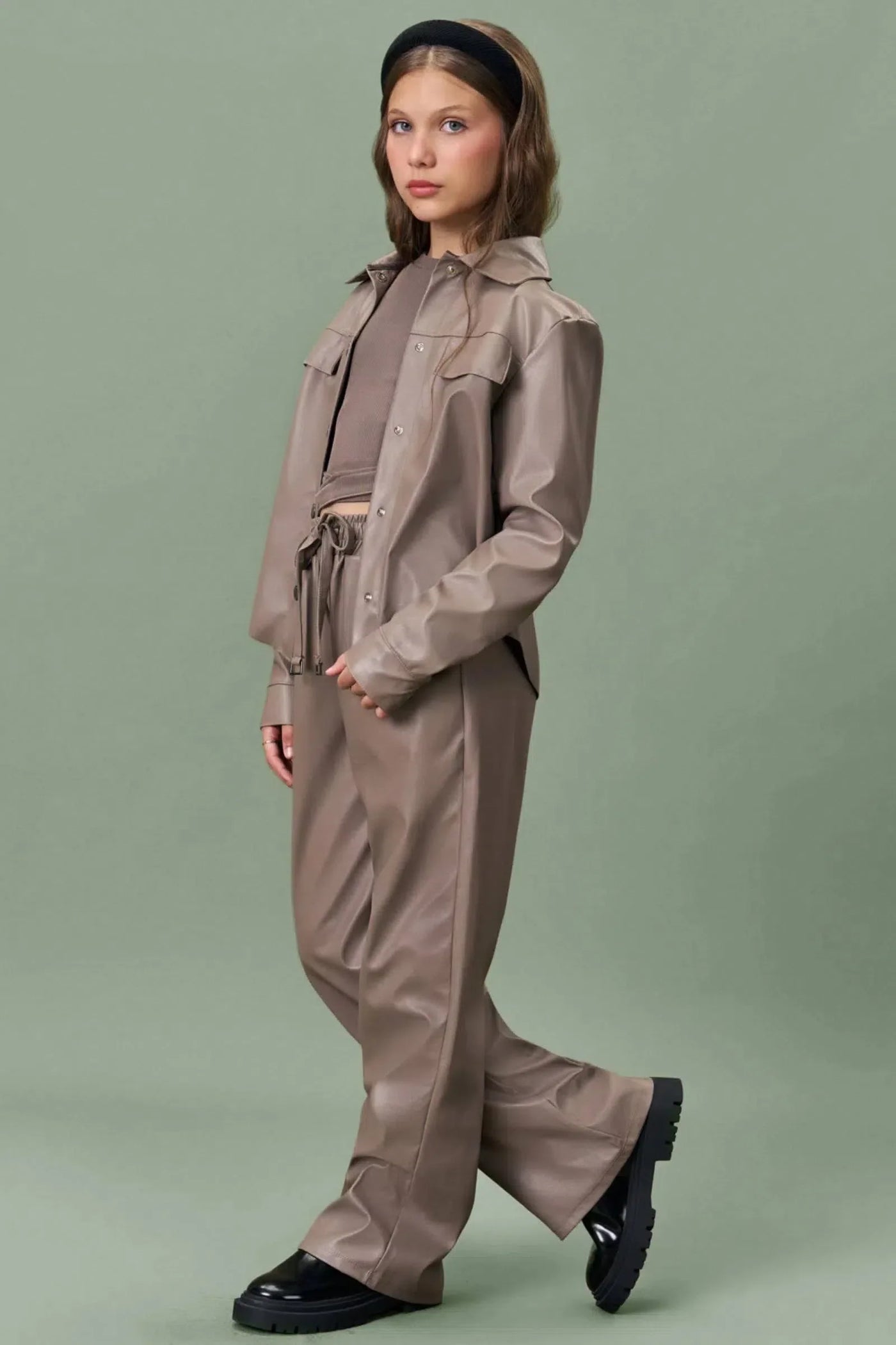 Blusa Cropped em Ribana Fancy 79330 Vic&Vicky Teen Menina