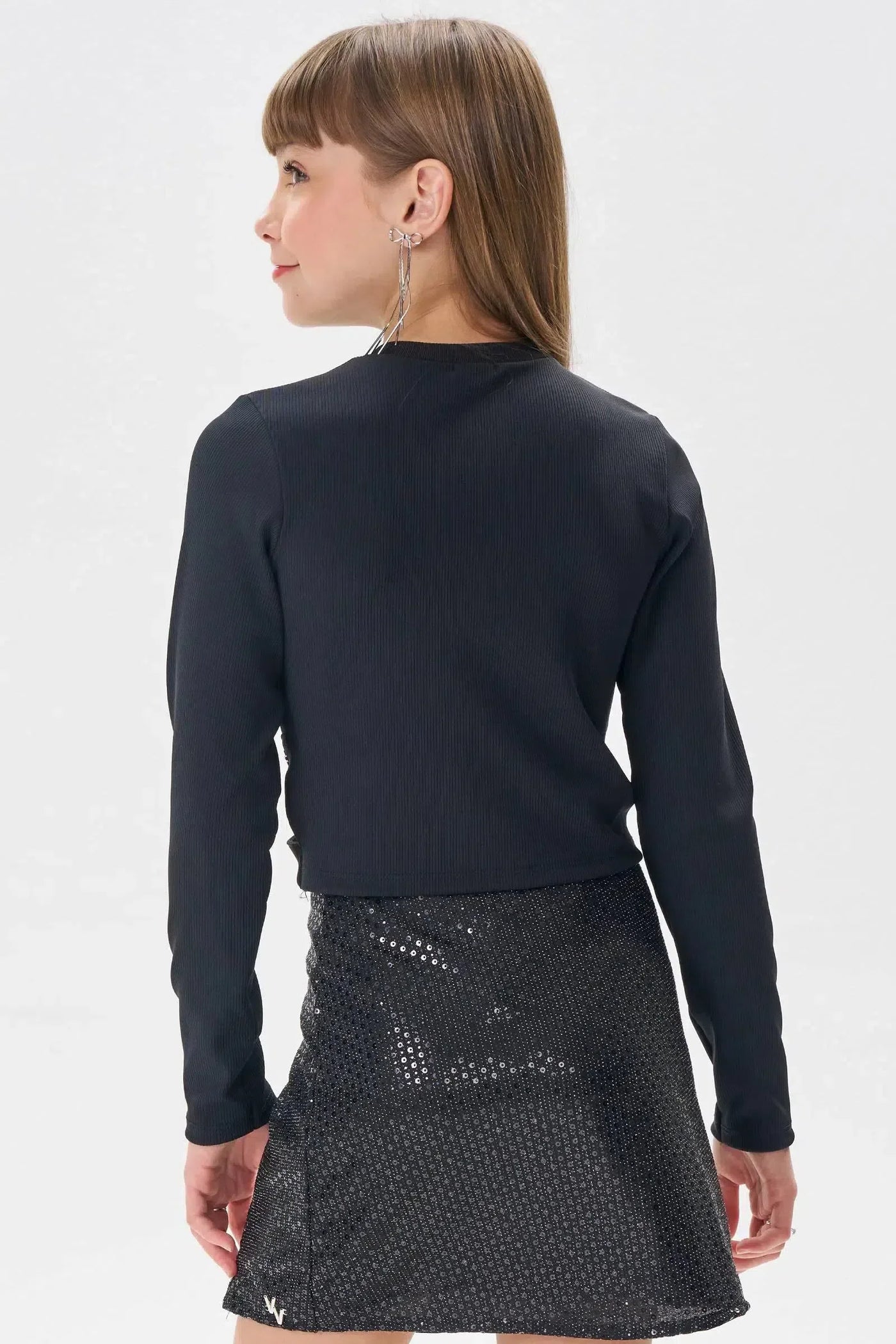 Blusa Cropped em Ribana Fancy 79330 Vic&Vicky Teen Menina