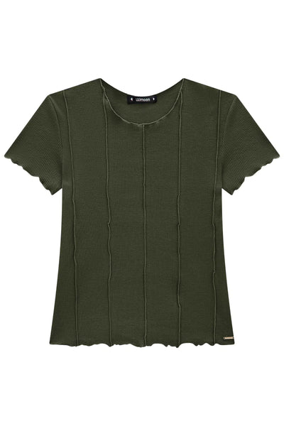 Blusa Teen Menina em Canelado 81458 Lilimoon