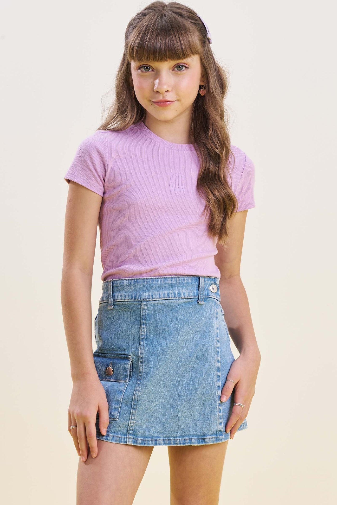 Blusa em Canelado Liz 84987 Vic&Vicky Teen Menina