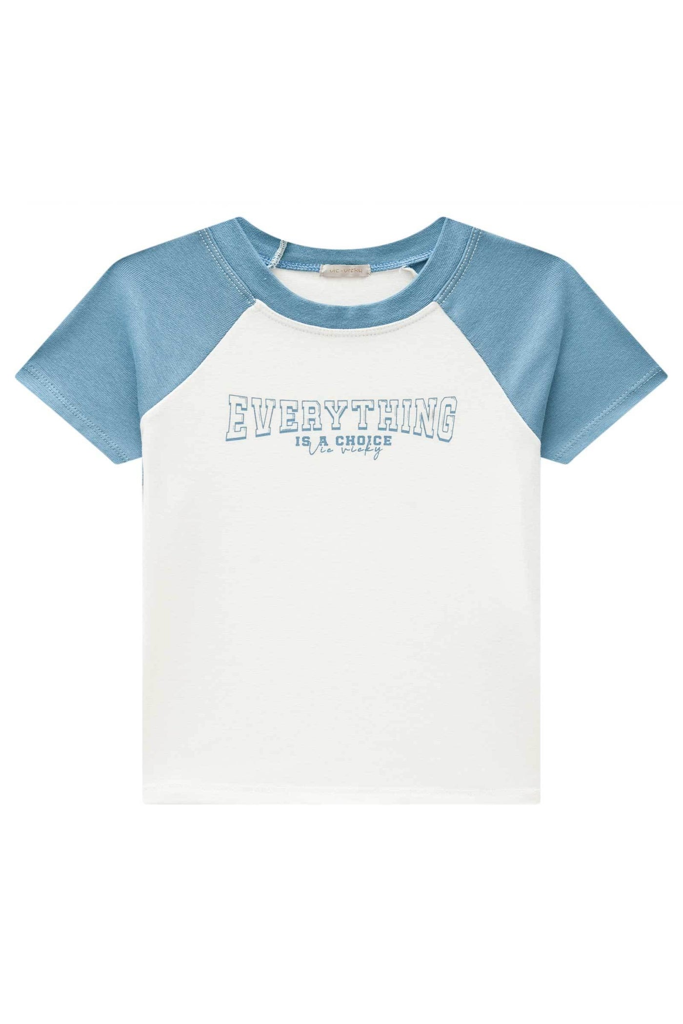 Blusa Raglan Baby Look em Ribana 83291 Vic&Vicky Teen Menina