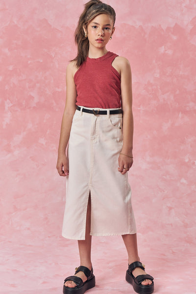 Blusa Regata Boxy em Canelado Liz 82809 Vic&Vicky Teen Menina