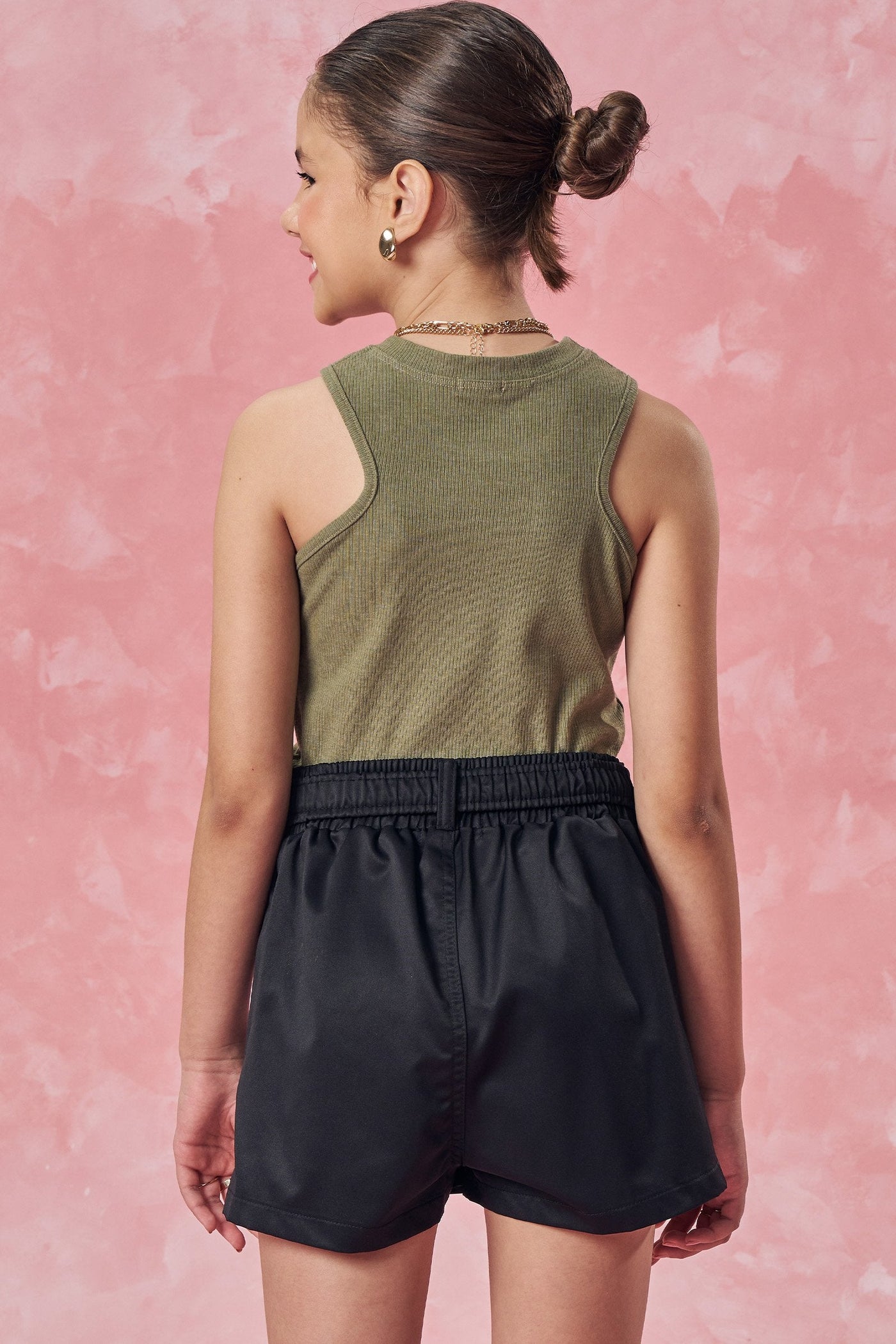 Blusa Regata Boxy em Canelado Liz 82809 Vic&Vicky Teen Menina