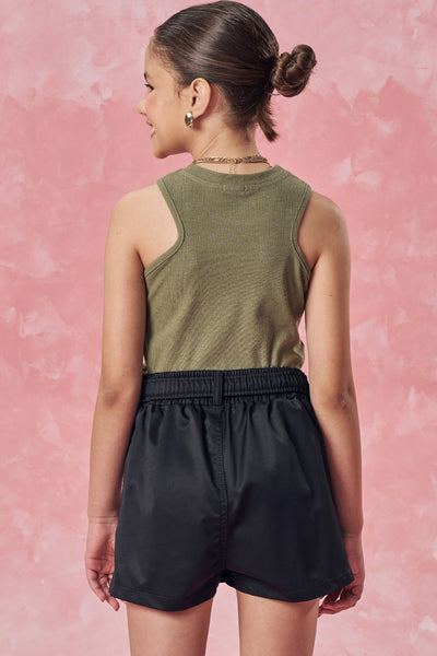 Blusa Regata Boxy em Canelado Liz 82809 Vic&Vicky Teen Menina