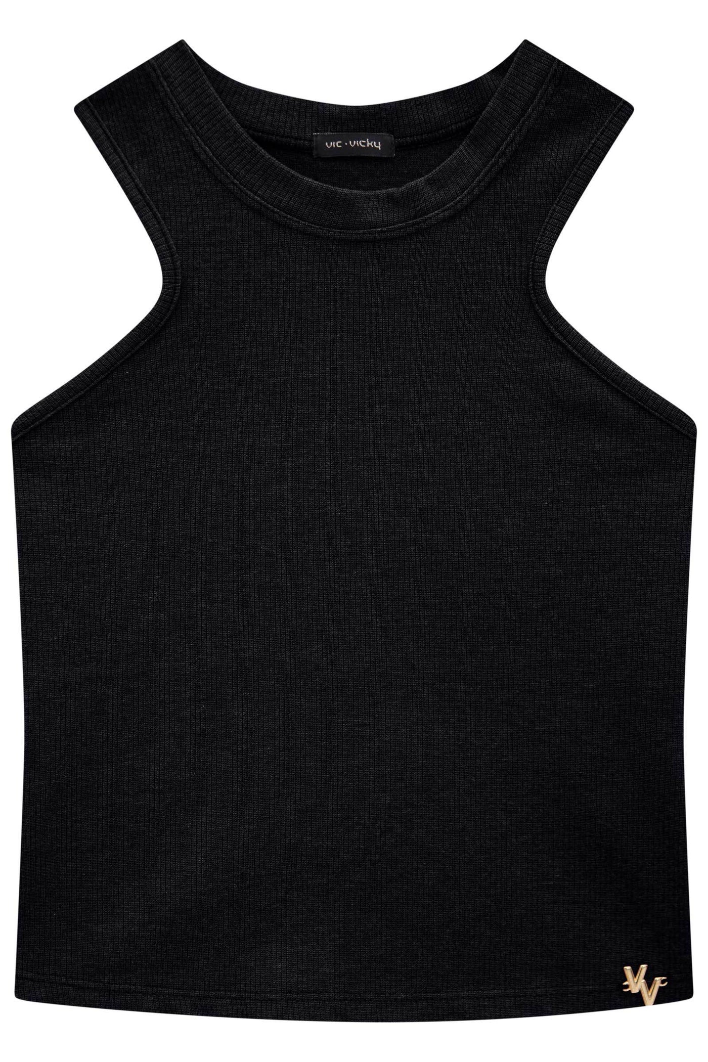 Blusa Regata Boxy em Canelado Liz 82809 Vic&Vicky Teen Menina