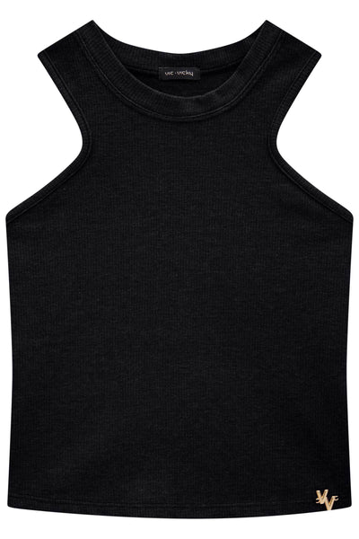 Blusa Regata Boxy em Canelado Liz 82809 Vic&Vicky Teen Menina