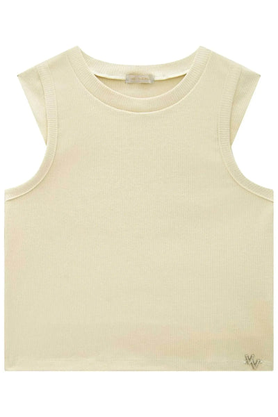 Blusa Regata Boxy em Canelado Liz 86904 Vic&Vicky Teen Menina