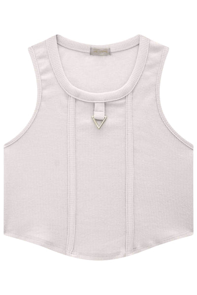 Blusa Regata Cropped em Canelado Liz 82849 Vic&Vicky Teen Menina