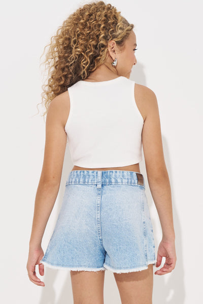 Blusa Regata Cropped em Canelado Liz 82849 Vic&Vicky Teen Menina