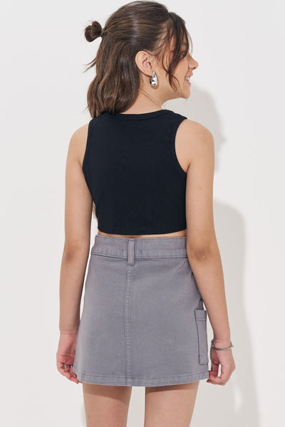 Blusa Regata Cropped em Canelado Liz 82849 Vic&Vicky Teen Menina