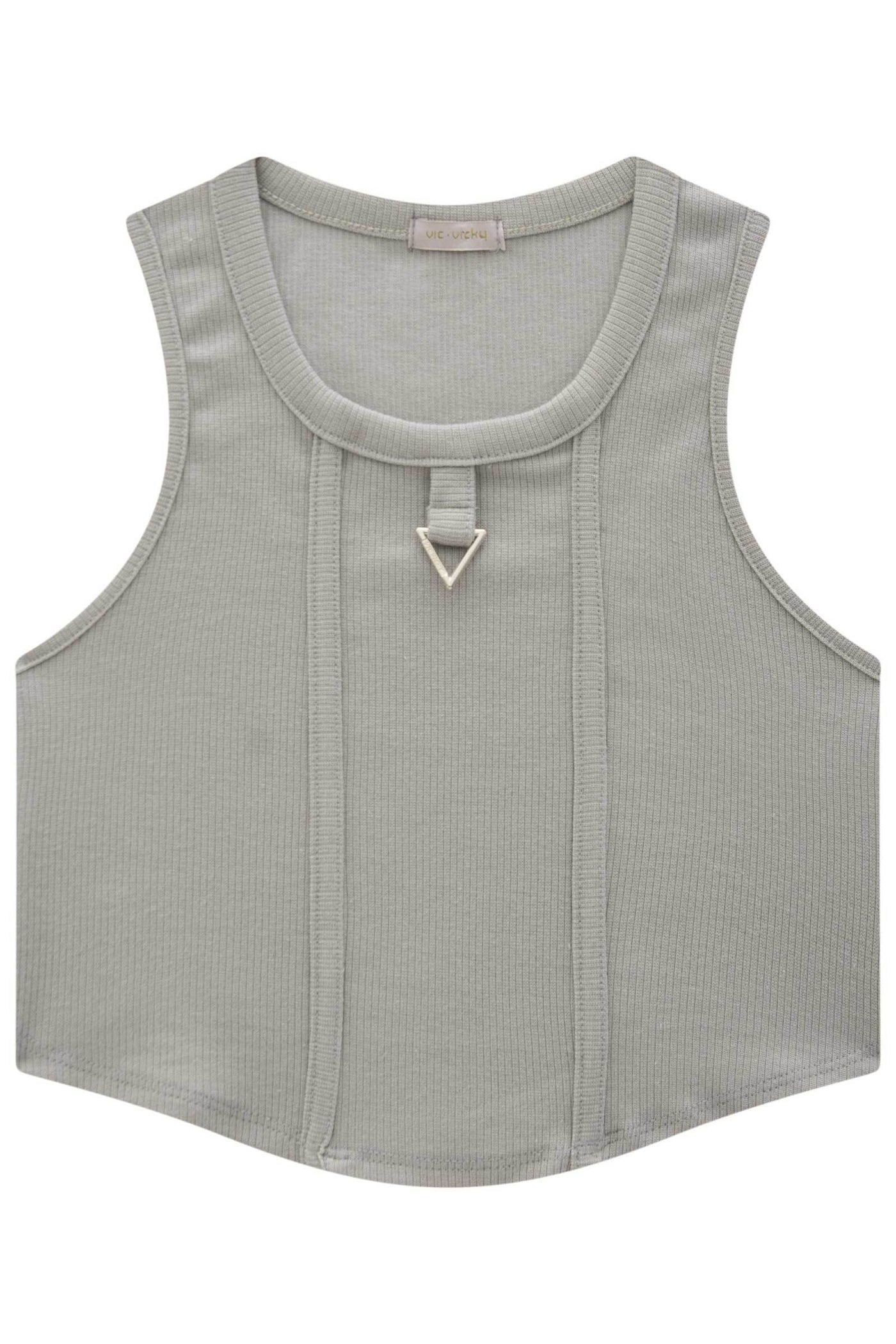 Blusa Regata Cropped em Canelado Liz 82849 Vic&Vicky Teen Menina