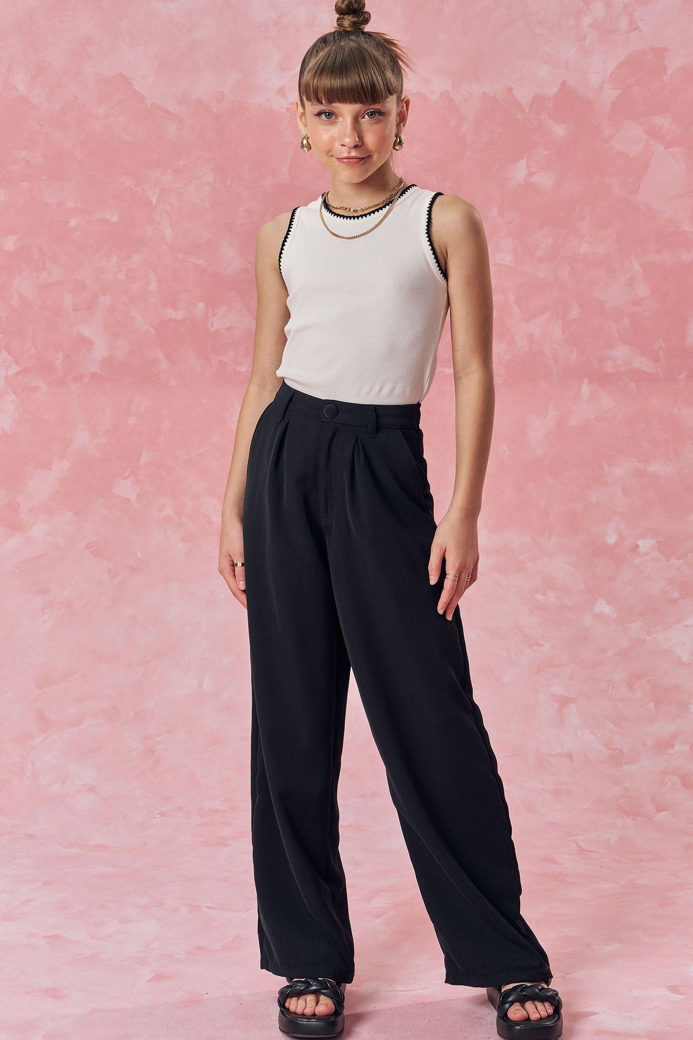 Blusa Regata em Canelado Liz 83539 Vic&Vicky Teen Menina