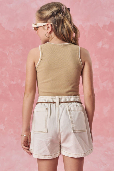 Blusa Regata em Canelado Liz 83539 Vic&Vicky Teen Menina