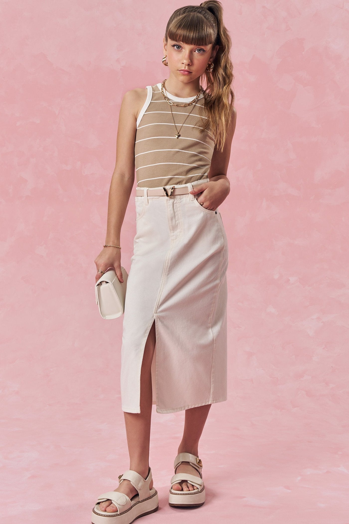 Blusa Regata em Cotton 82819 Vic&Vicky Teen Menina