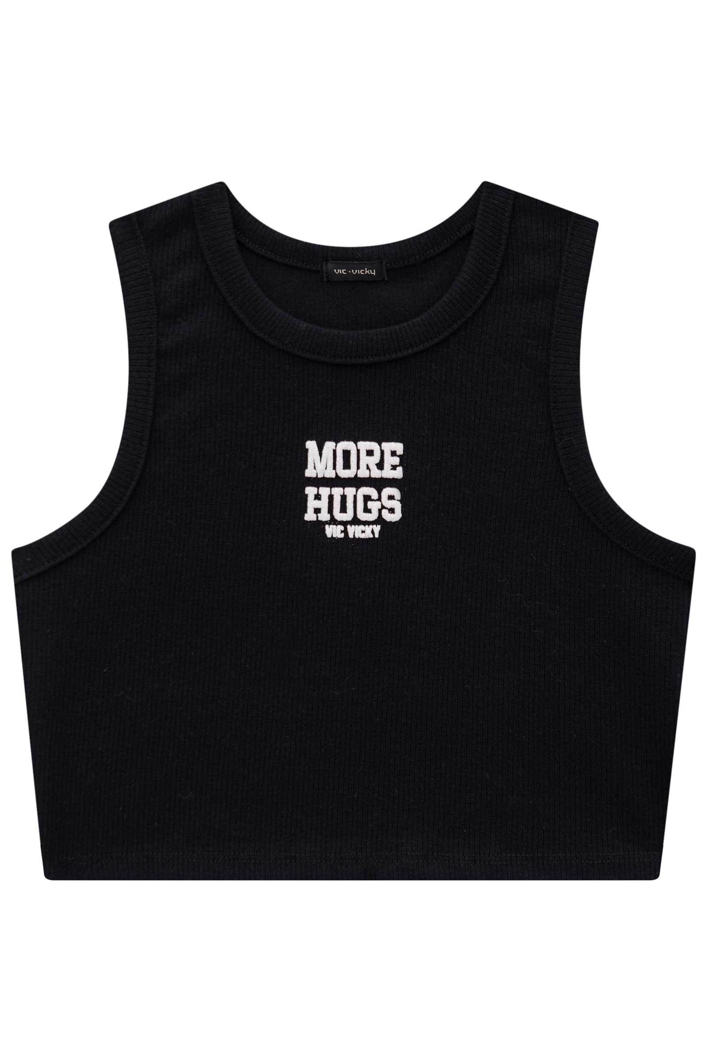 Blusa Regata Top Cropped em Canelado Liz 83529 Vic&Vicky Teen Menina