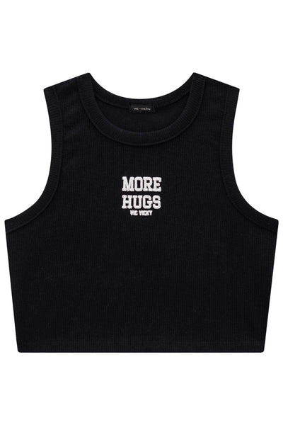 Blusa Regata Top Cropped em Canelado Liz 83529 Vic&Vicky Teen Menina