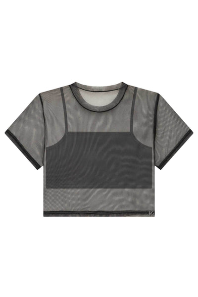 Blusa Sobreposição em Tule e Top em Canelado Liz 84980 Vic&Vicky Teen Menina