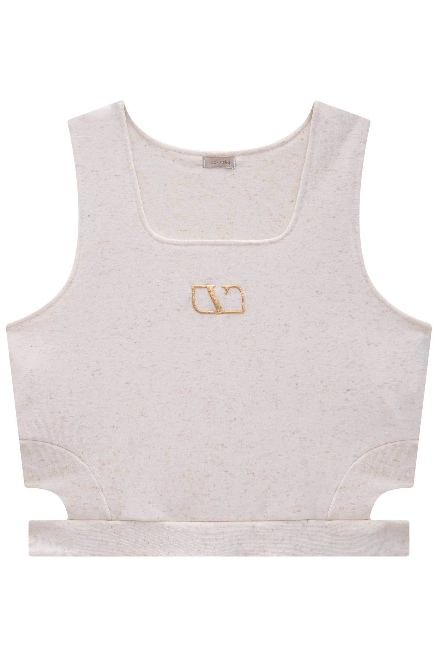 Blusa Top Cropped em Molevisco 83477 Vic&Vicky Teen Menina