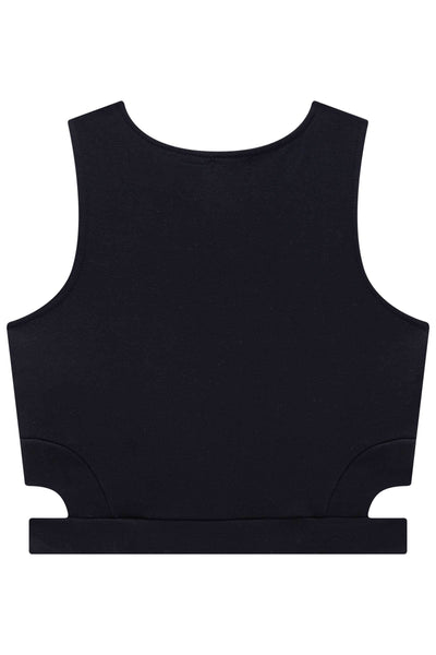 Blusa Top Cropped em Molevisco 83477 Vic&Vicky Teen Menina