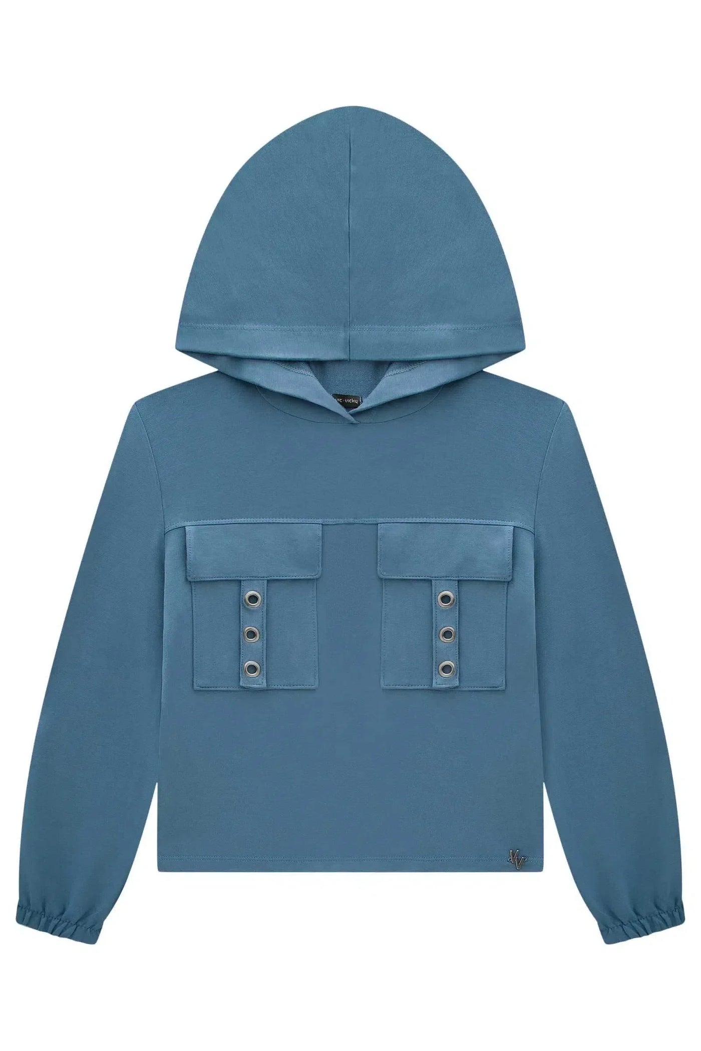 Blusão Boxy com Capuz em Molevisco 79834 Vic&Vicky Teen Menina