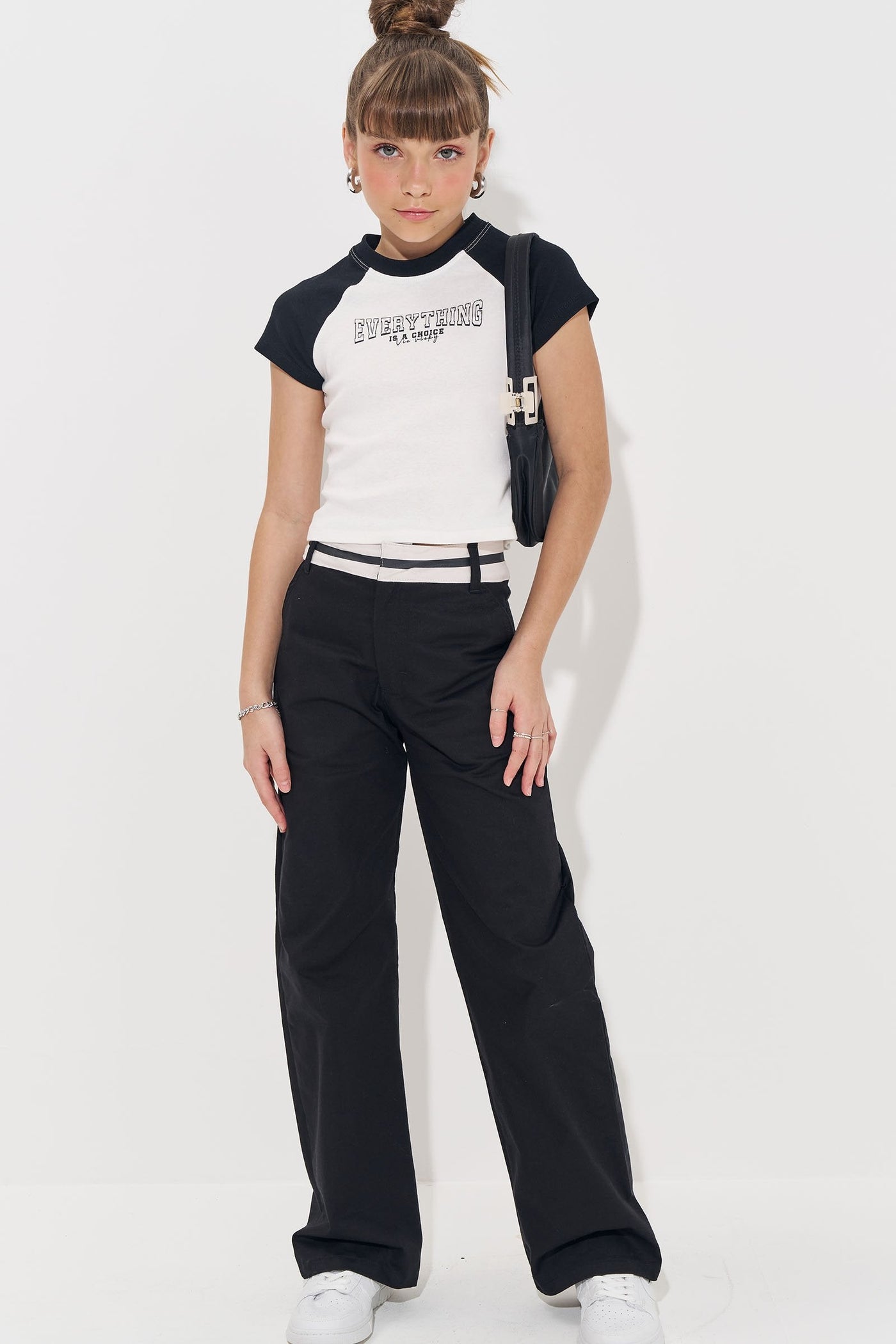 Calça Alfaiataria em Sarja com Elastano 83720 Vic&Vicky Teen Menina