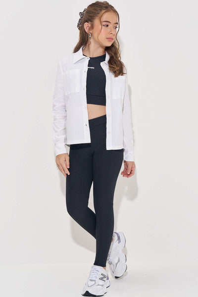 Calça Legging em Ribana Fancy 83025 Vic&Vicky Teen Menina