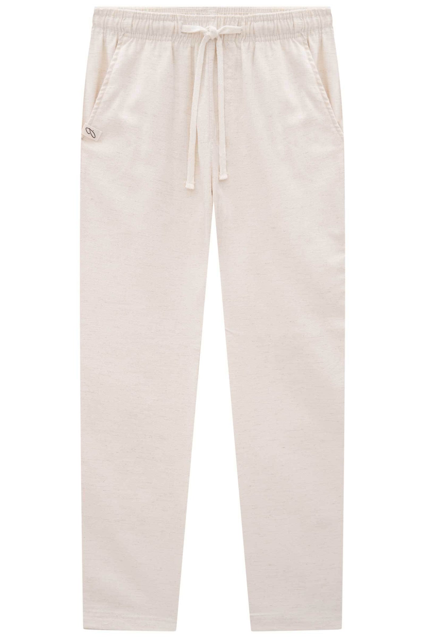 Calça Reta em Linho Santorine com Elastano 83802 Johnny Fox Teen Menino