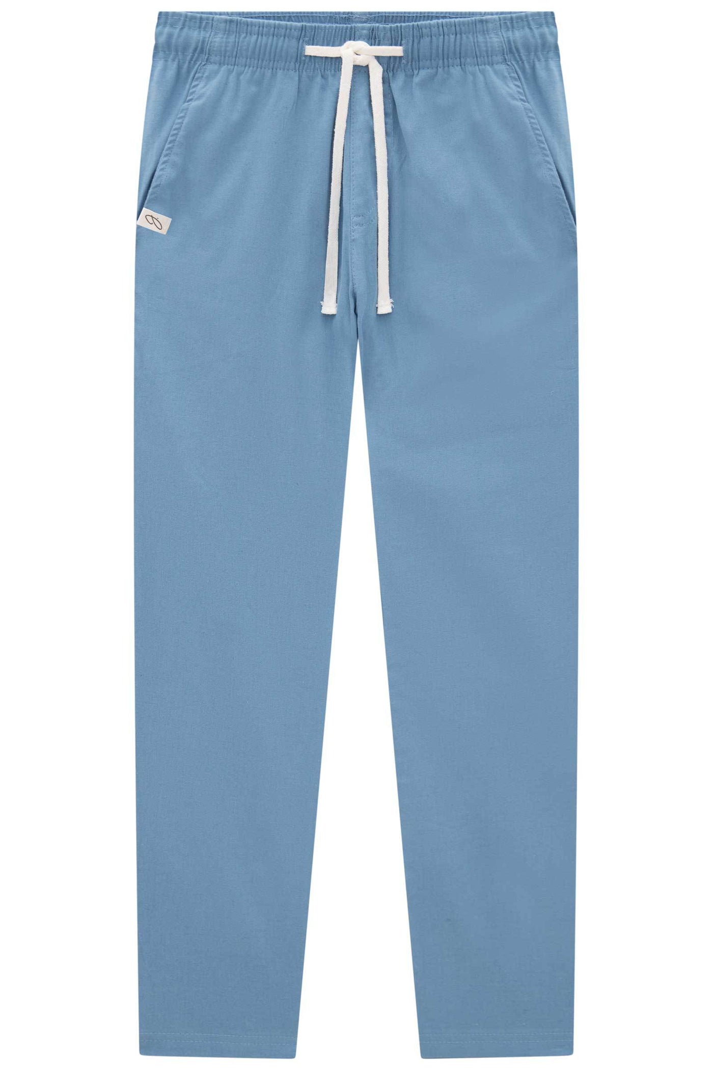 Calça Reta em Linho Santorine com Elastano 83802 Johnny Fox Teen Menino