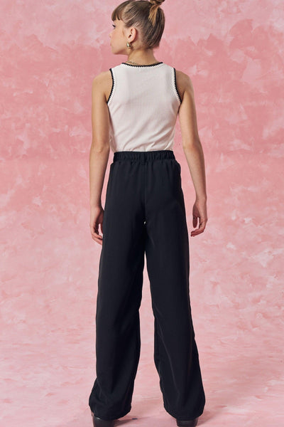 Calça Wide Leg em Alfaiataria Twill 83886 Vic&Vicky Teen Menina