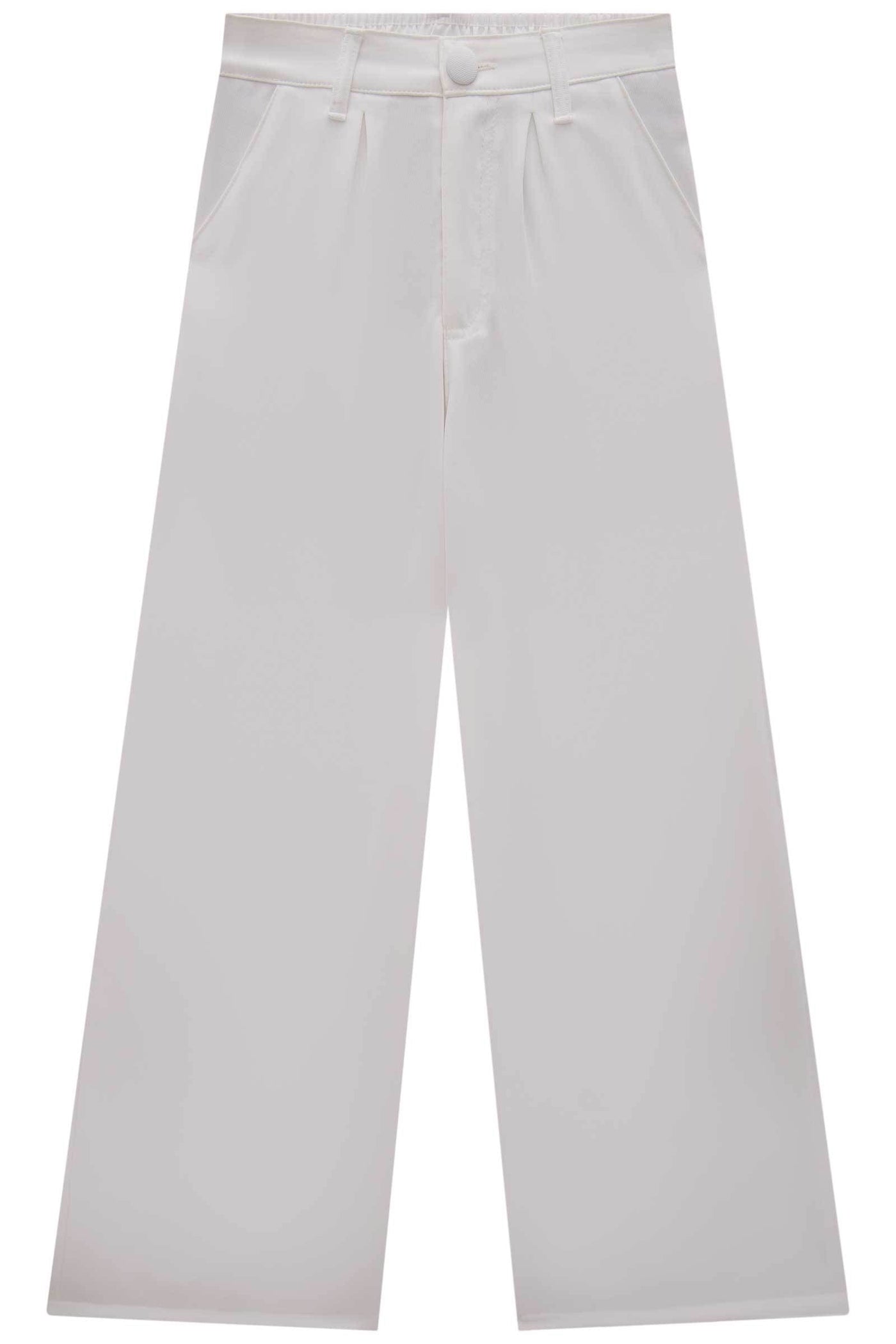 Calça Wide Leg em Alfaiataria Twill 83886 Vic&Vicky Teen Menina